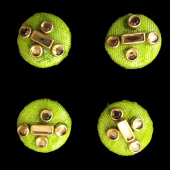 Fabric Covered Stone Work Buttons