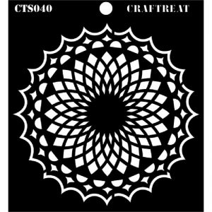 CrafTreat Stencil - Lotus Mandala