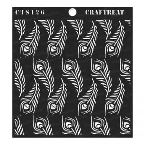 CrafTreat Stencil - Peacock Feather Background