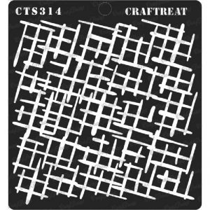 CrafTreat Stencil - Smashed Grid