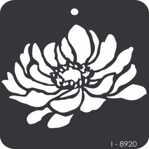 iCraft 4 x 4 Mini Stencil - Lotus Flower