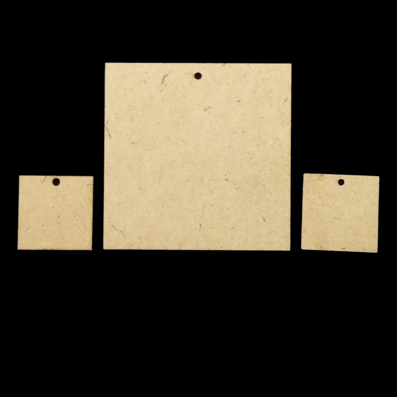 MDF Square With Single Hole