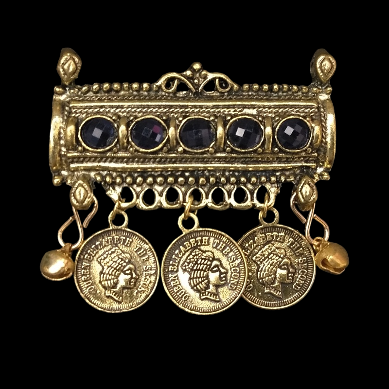 Gold Blue Stone Hanging pendant