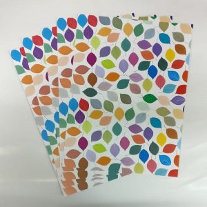 Mixed Colour  Leaf Pattern Paper