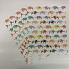 Mixed Colour Elephant Pattern Paper
