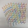 Mixed Colour Peacock Patten Paper