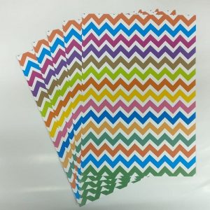 Mixed Colour Zig Zag Pattern Paper