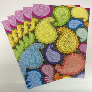 Mixed Colour Mango Print Pattern Paper