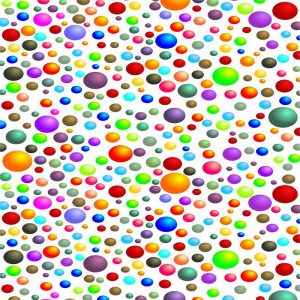 Mixed Colour Bubbles Pattern Paper