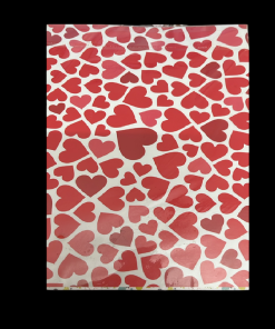 Big Red Heart Pattern Paper