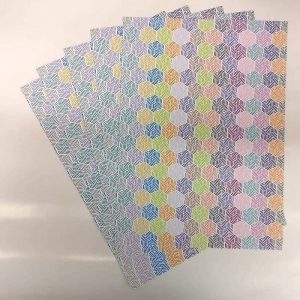 Mixed Colour Hexagon Shape Pattern Paper