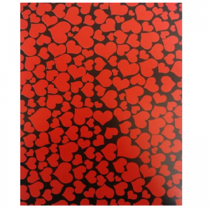 Red Heart Pattern Paper