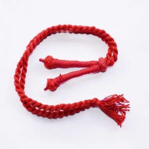 Dark Red Twisted Cotton Thread Neck Rope