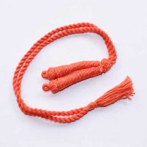 Light Orange Twisted Cotton Thread Neck Rope