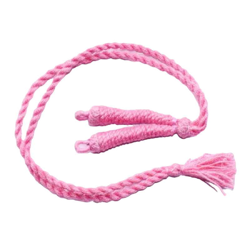Baby Pink Twisted Cotton Thread Neck Rope