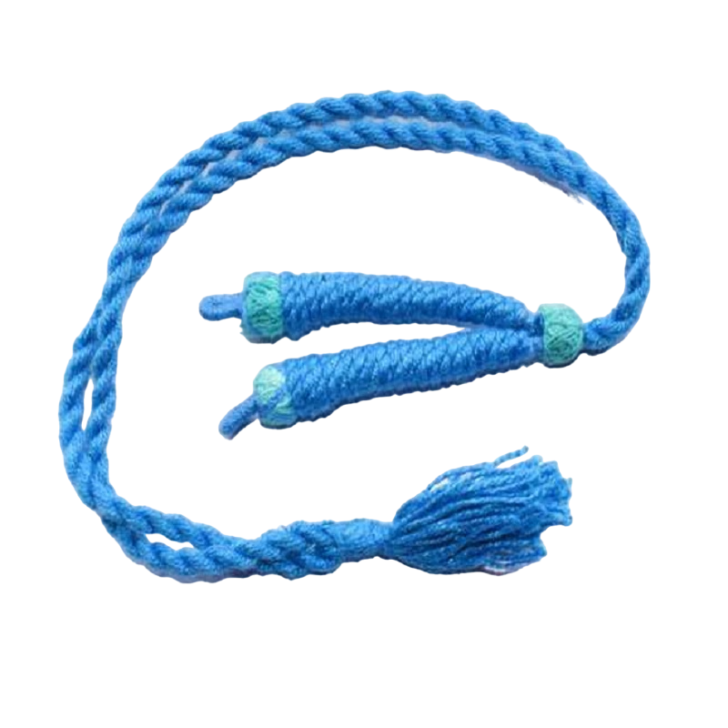 Baby Blue Twisted Cotton Thread Neck Rope