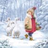 Ducks In Snow Decoupage Napkin
