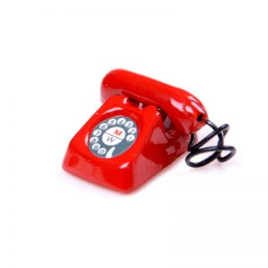 Miniature Red Telephone
