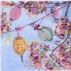 Tree Lantern Decoration Decoupage Napkin