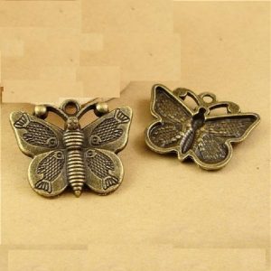 Antique Bronze Butterfly Charm