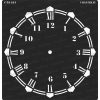 CrafTreat Stencil - Wall Clock 12 x 12