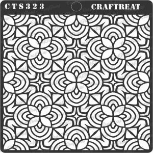 CrafTreat Stencil - Flowers and Curves
