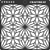 CrafTreat Stencil - Geometric Flowers
