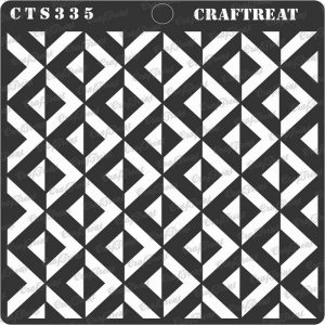 CrafTreat Stencil - 3D Square Pattern