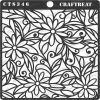 CrafTreat Stencil - Daisy with Leaf Background