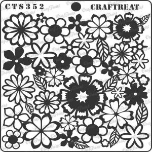 CrafTreat Stencil - Brimming Blooms