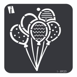 iCraft 4 x 4 Mini Stencil - Balloons