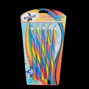Rainbow Colour Five In One Pack Pencil