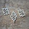 Antique Silver Rangoli Design Charms