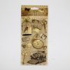 Vintage Style 3D Stickers - Cage Bird