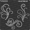 CrafTreat Stencil - Beaded Flourish