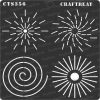 CrafTreat Stencil - Dot Mandala Outlines
