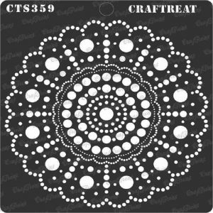 CrafTreat Stencil - Round Dot Mandala