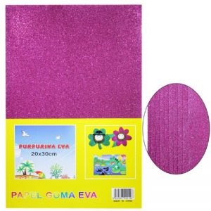 Rani Pink Colour Glitter Foam Sheets Pack