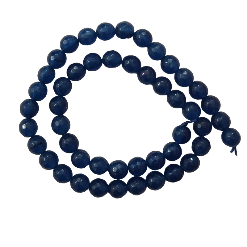 Semi Precious Royal Blue Zed Agate Beads