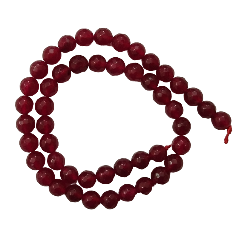 Semi Precious Maroon Zed Agate Beads