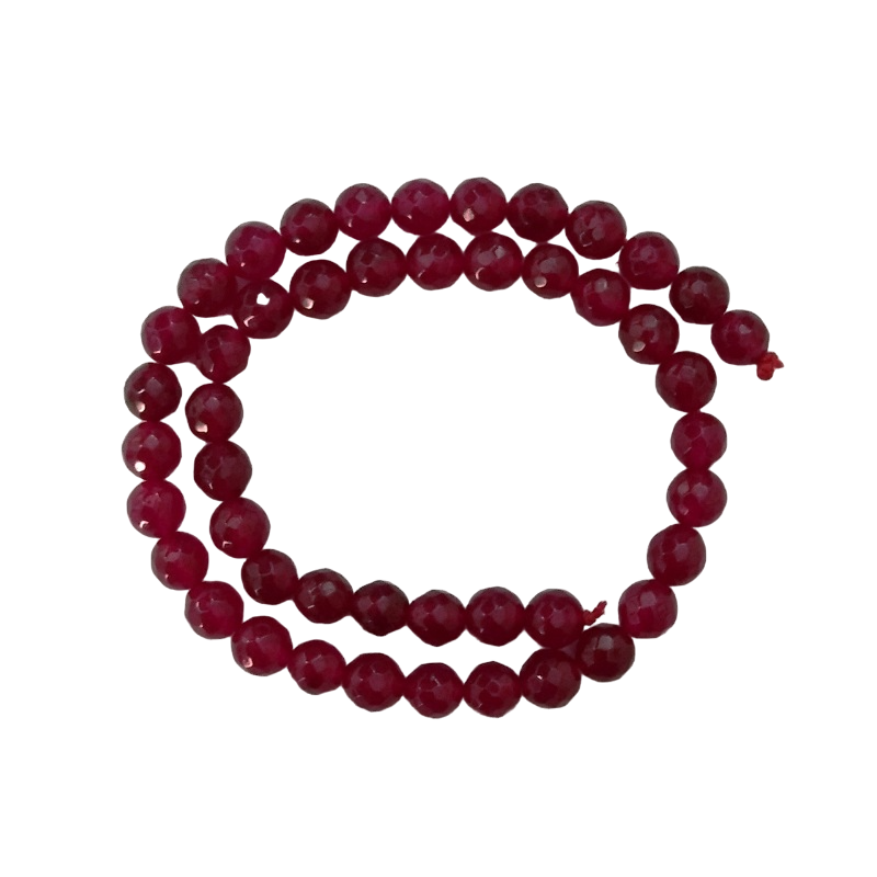 Semi Precious Dark Maroon Zed Agate Beads