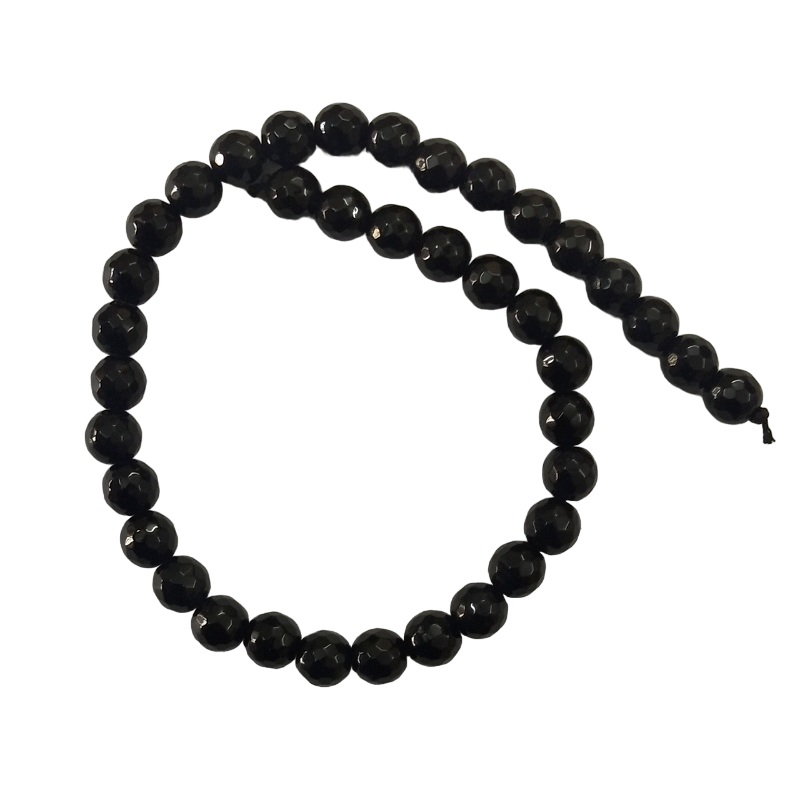 Semi Precious Black Zed Agate Beads