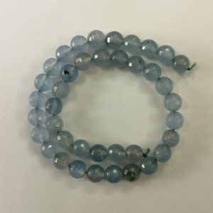 Semi Precious Water Blue Zed Agate Beads
