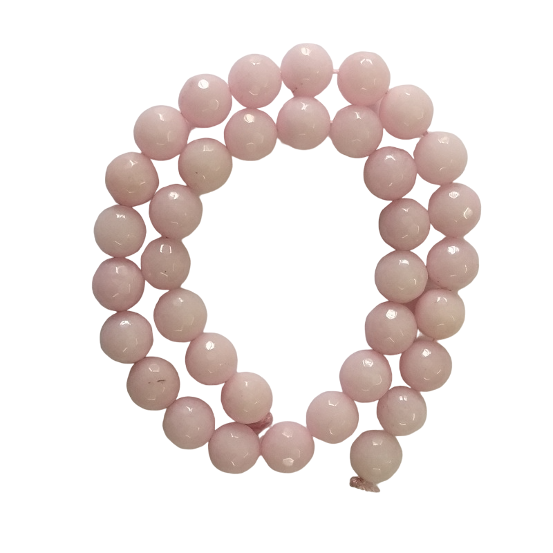 Semi Precious Baby Pink Zed Agate Beads