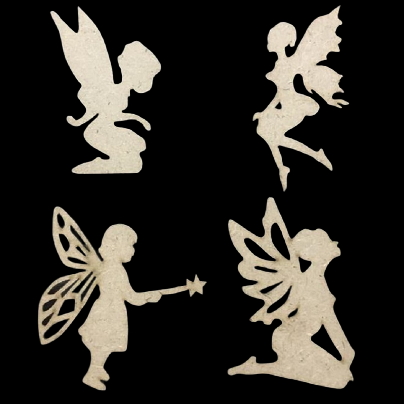 MDF Embellishments - Fairies Theme Cut Outs