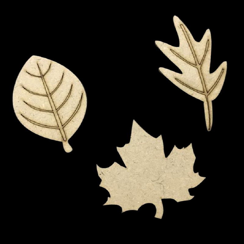 MDF Embellishments - Leaves Cut Outs