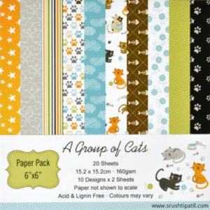 A Group of Cats 6x6 Pattern Paper Pack
