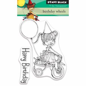 Penny Black Clear Stamps - Birthday Wheels