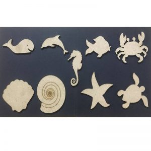 MDF Embellishments - Under The Sea Theme Cut Outs