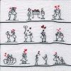 Cartoon Love Story Decoupage Napkin